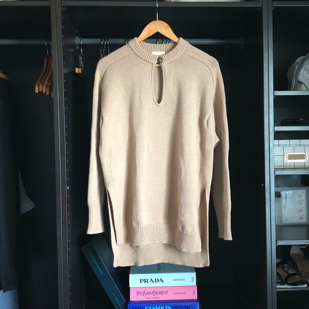 LouLou Studio Tunic Sweater- Camel